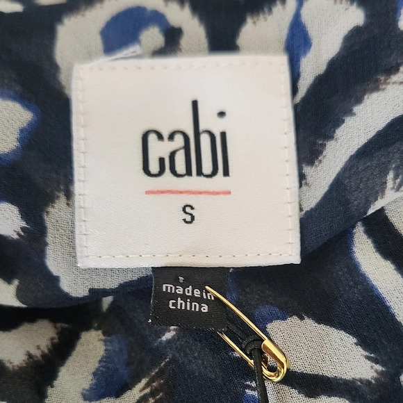 NWT Cabi Animal Print Ruffle Hem Cami Tank Top Size Small - Picture 9 of 10